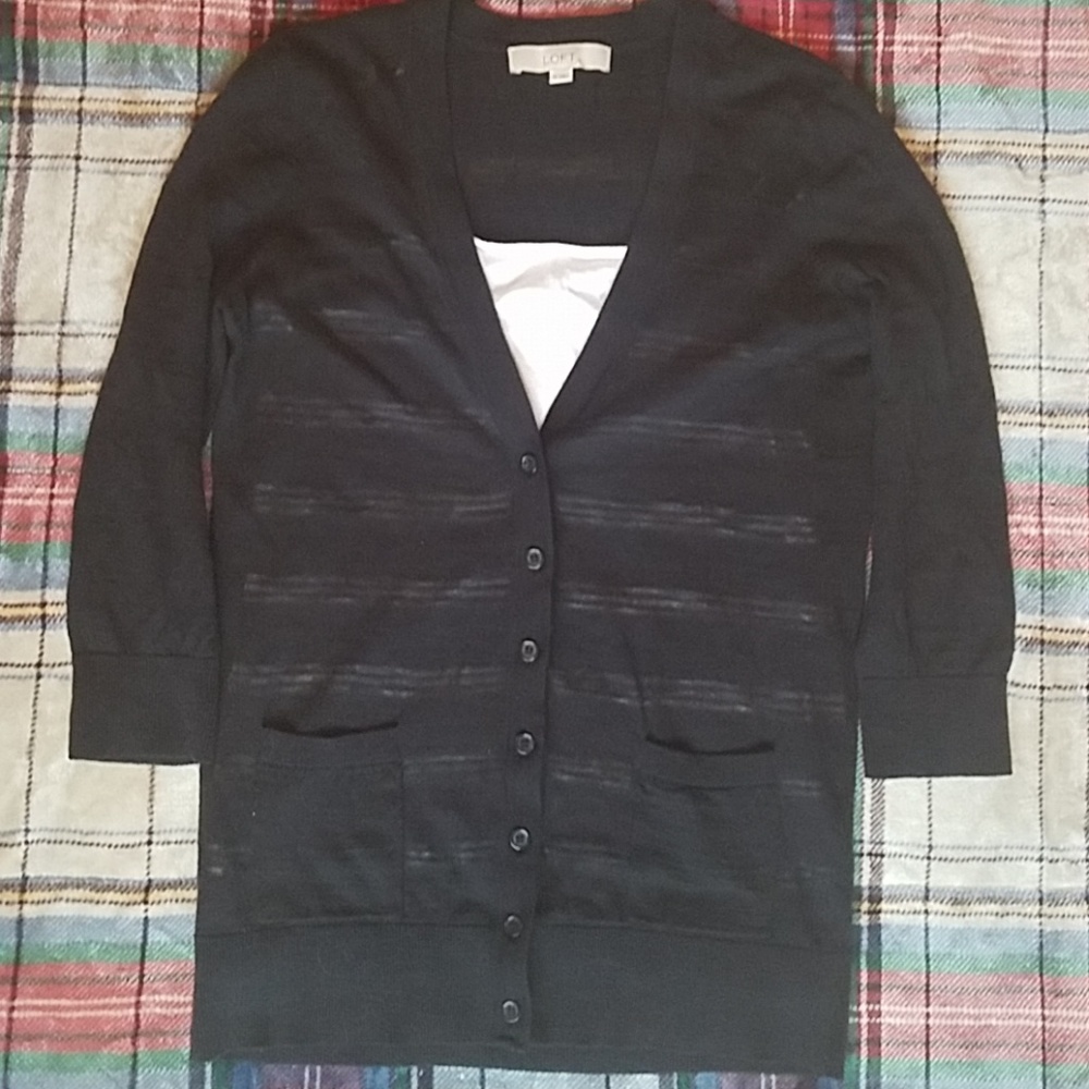 Loft black cardigan